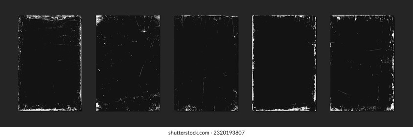 Vintage grunge paper texture. Old worn overlay distressed background. Torn and crumpled pattern for poster or vinyl album cover. Vector illustration of rough, dirty, grainy design - Shutterstock ID 2320193807