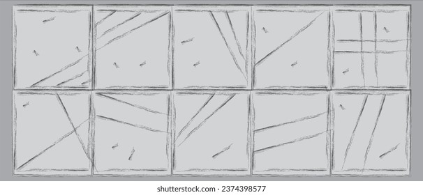 Vintage grunge paper texture. Old worn overlay distressed background. Torn and crumpled pattern for poster or vinyl album cover. Vector illustration of rough, dirty, grainy design.
