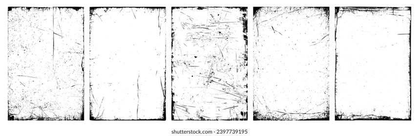 Vintage grunge paper texture. Old worn overlay distressed background. Torn and crumpled pattern for poster or vinyl album cover. Vector illustration of rough, dirty, grainy design.