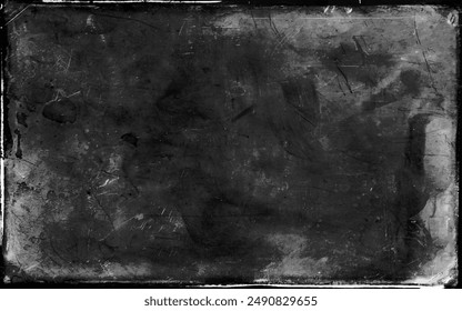 Vintage grunge paper texture. Old worn overlay distressed background. Torn and crumpled pattern for poster or vinyl album cover, grunge film frame vector illustration of rough, dirty, grainy design.