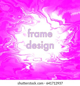 Vintage grunge pink frame design