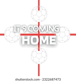 vintage grunge soccer ball on England flag vector design
