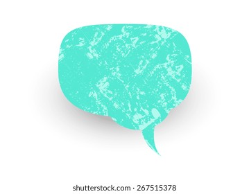 Vintage Grunge Speech Bubble
