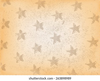 Vintage Grunge Star Background