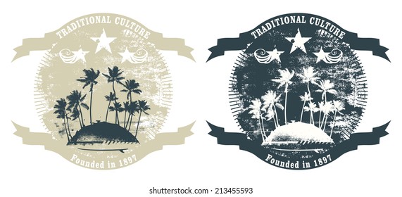 vintage and grunge summer shields