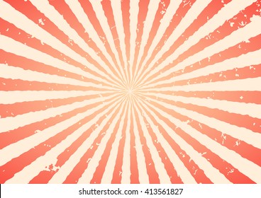Vintage grunge sunburst background