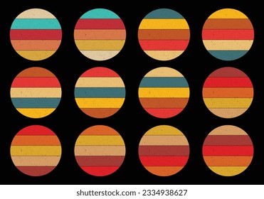 Vintage Grunge Sunset For Vintage Design.