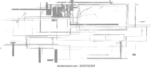 vintage grunge texture overlays line sketch vintage wall texture white background.	