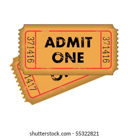 Vintage Grunge Vector Tickets