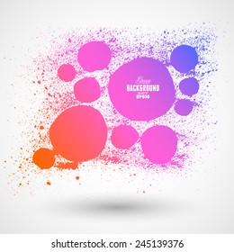 Vintage Grunge Web design template. Vector Illustration.