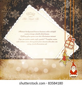 Vintage, grungy New Year, Christmas background