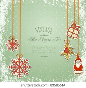 Vintage, grungy New Year, Christmas background