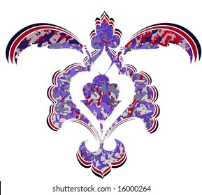 Vintage grungy ottoman turkish vector design
