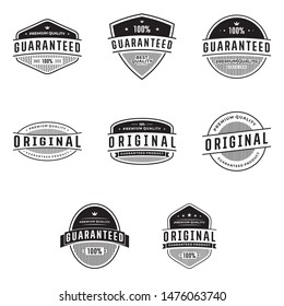 Vintage Guaranteed & Original Badges Label and Sticker