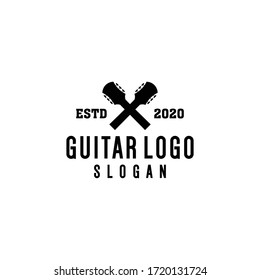 diseño vectorial de guitarra vintage