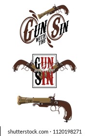 Vintage Gun typography
