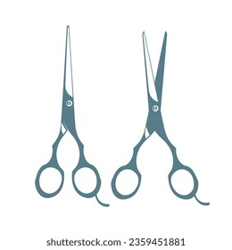 Vintage Hair Cutter Scissor Icon Vector for Barbershop Illustration