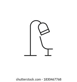 vintage hair dryer icon element of barbershop icon for mobile concept and web apps. Thin line vintage hair dryer icon can be used for web and mobile. Premium icon on white background