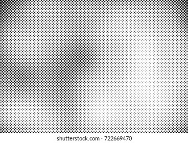 Vintage Halftone Background. Fade Points Pattern. Grunge Dotted Overlay. Vector illustration