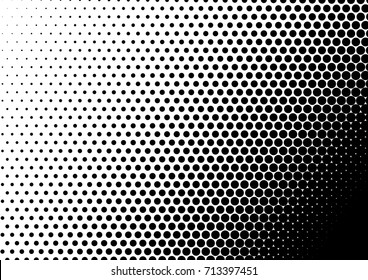 Vintage Halftone Background. Points Dotted Texture. Black and White Modern Pattern. Abstract Pop-art Overlay. Vector illustration