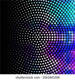 Vintage halftone color dots texture background. Spotted vector Abstract Texture
