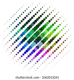 Vintage halftone color dots texture background. Spotted vector Abstract Texture
