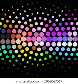 Vintage halftone color dots texture background. Spotted vector Abstract Texture
