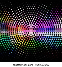 Vintage halftone color dots texture background. Spotted vector Abstract Texture
