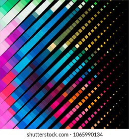 Vintage halftone color dots texture background. Squared vector Abstract Texture
