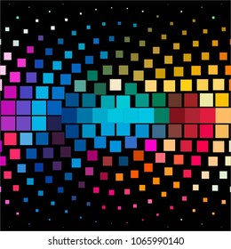 Vintage halftone color dots texture background. Squared vector Abstract Texture
