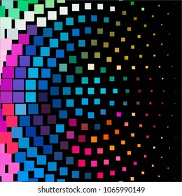 Vintage halftone color dots texture background. Squared vector Abstract Texture
