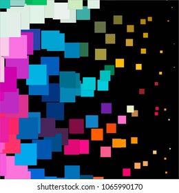 Vintage halftone color dots texture background. Squared vector Abstract Texture
