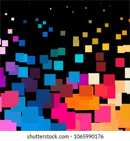Vintage halftone color dots texture background. Squared vector Abstract Texture
