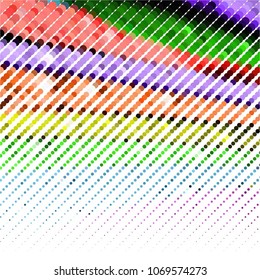 Vintage halftone color dots texture background. Spotted vector Abstract Texture
