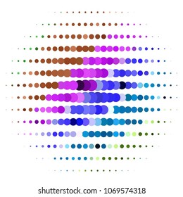 Vintage halftone color dots texture background. Spotted vector Abstract Texture
