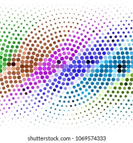 Vintage halftone color dots texture background. Spotted vector Abstract Texture
