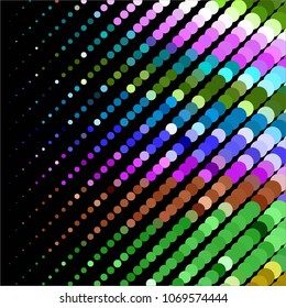 Vintage halftone color dots texture background. Spotted vector Abstract Texture
