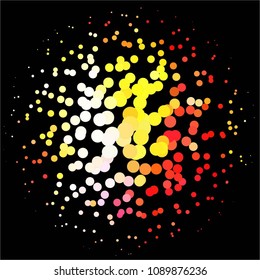 Vintage halftone color dots texture background. Spotted vector Abstract Texture
