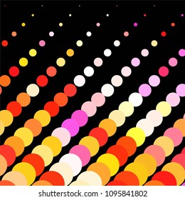 Vintage halftone color dots texture background. Spotted vector Abstract Texture

