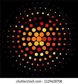 Vintage halftone color dots texture background. Spotted vector Abstract Texture
