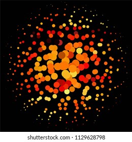 Vintage halftone color dots texture background. Spotted vector Abstract Texture
