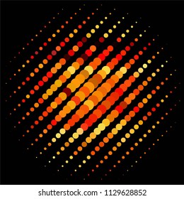 Vintage halftone color dots texture background. Spotted vector Abstract Texture
