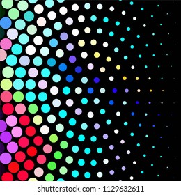 Vintage halftone color dots texture background. Spotted vector Abstract Texture

