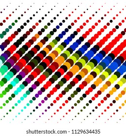 Vintage halftone color dots texture background. Spotted vector Abstract Texture
