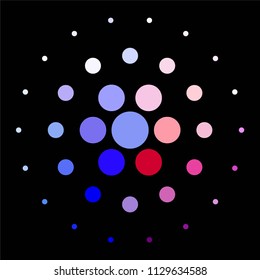 Vintage halftone color dots texture background. Spotted vector Abstract Texture
