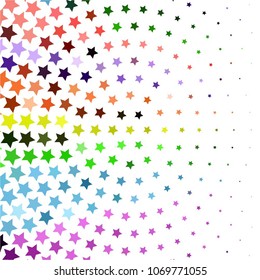 Vintage halftone color star texture background. Star vector Abstract Texture
