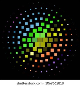 Vintage halftone color texture background. Squared vector Abstract Texture
