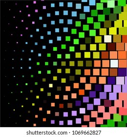 Vintage halftone color texture background. Squared vector Abstract Texture
