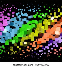 Vintage halftone color texture background. Squared vector Abstract Texture
