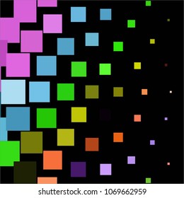 Vintage halftone color texture background. Squared vector Abstract Texture
